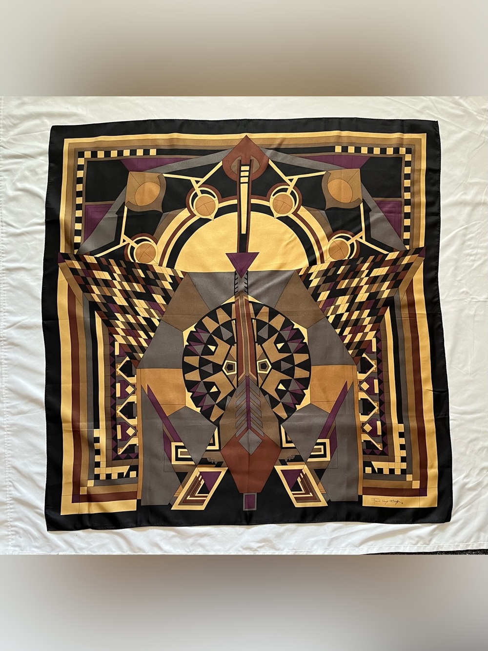 The Metropolitan Museum of Art Silk Scarf Frank Lloyd Wright square scarf 33”